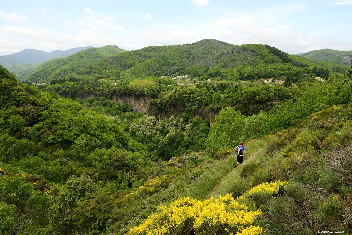La Chaussée des Géants, quelques kilomètres avant l'arrivée sur Thueyts