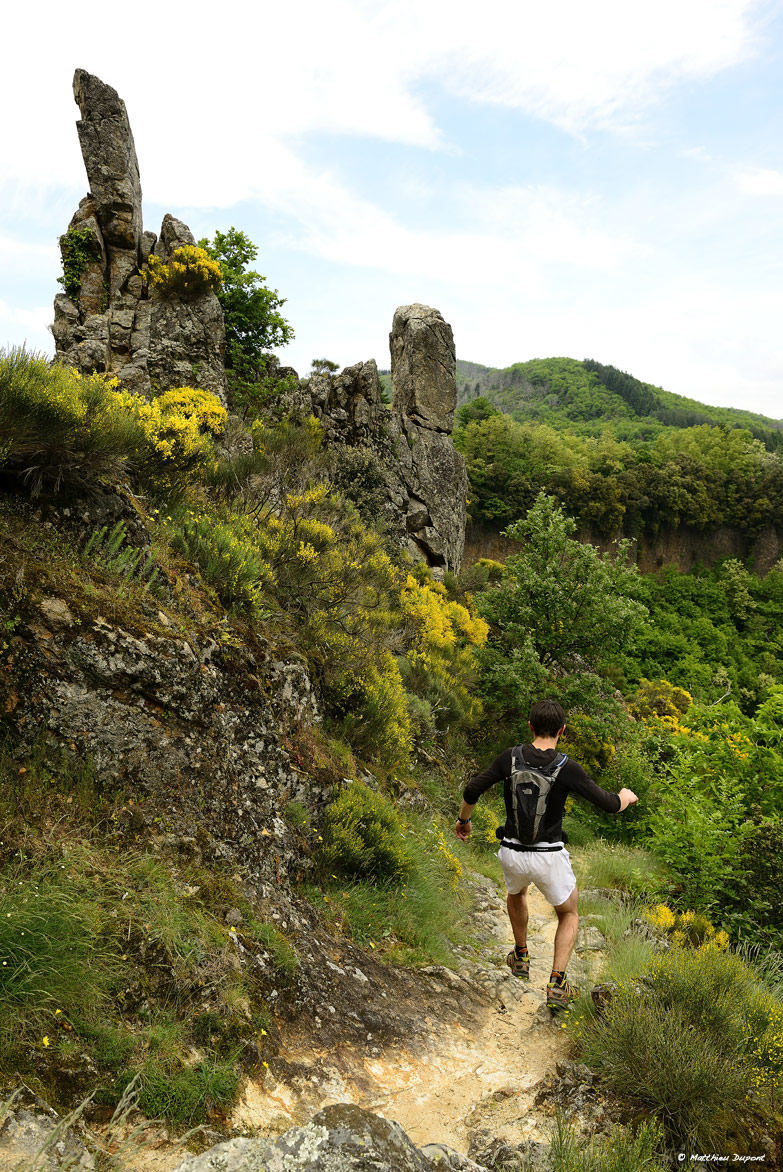 La Chaussée des Géants, quelques kilomètres avant l'arrivée sur Thueyts