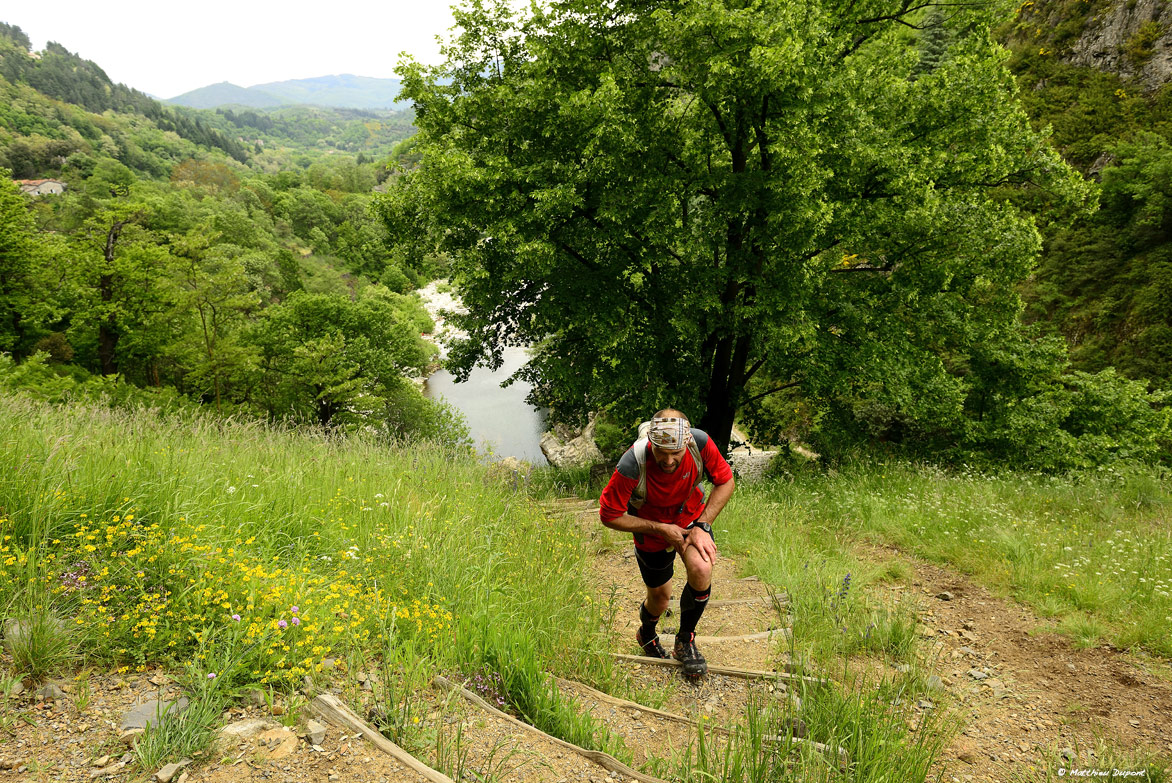 La Chaussée des Géants, quelques kilomètres avant l'arrivée sur Thueyts